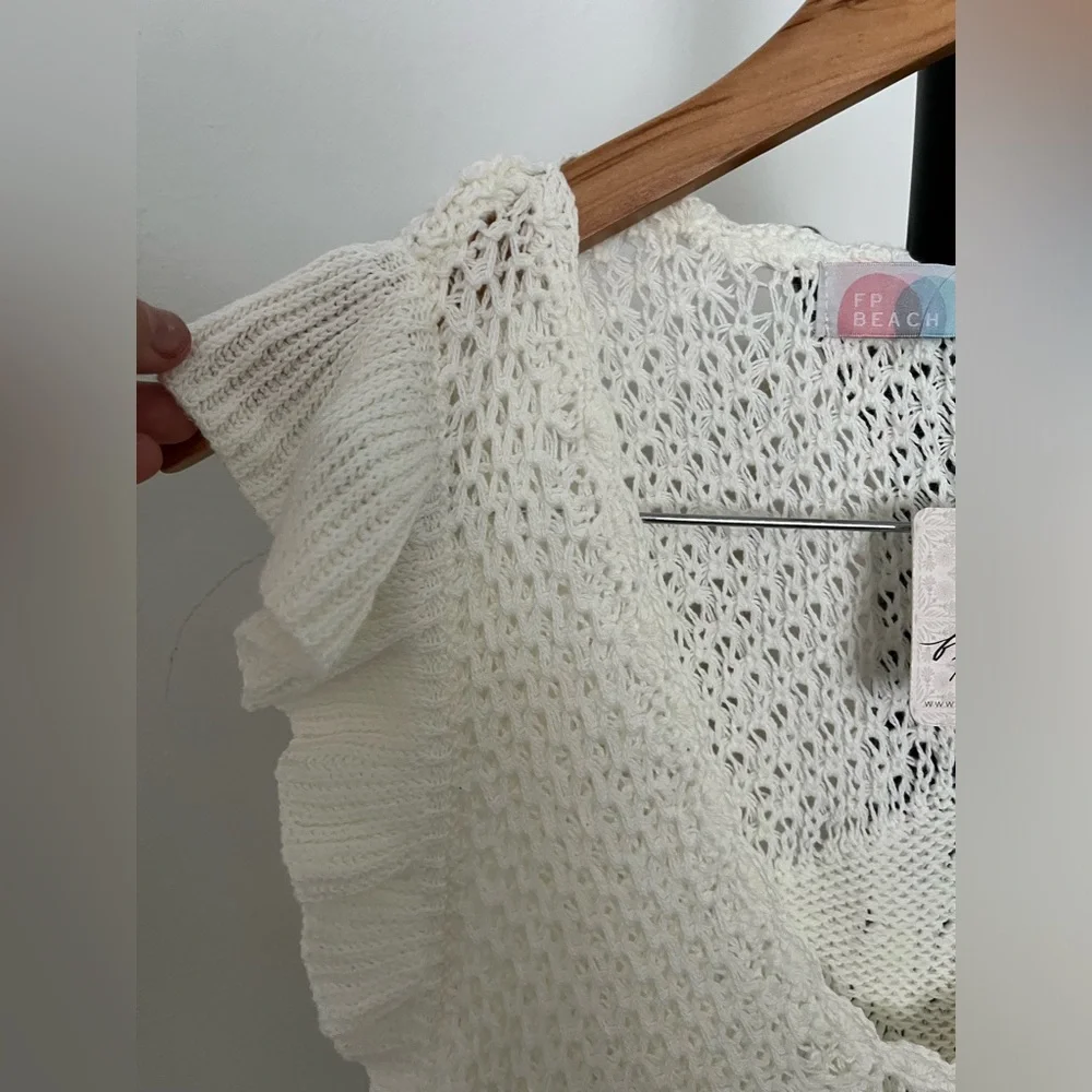 Free People White Crochet Mini Dress - Picture 8 of 11